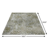 10' X 14' Beige And Taupe Abstract Shag Washable Area Rug With UV Protection - HomeRoots - Flyclothing LLC