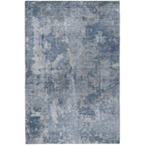 8' X 10' Blue And Navy Blue Abstract Shag Washable Area Rug With UV Protection - HomeRoots - Flyclothing LLC