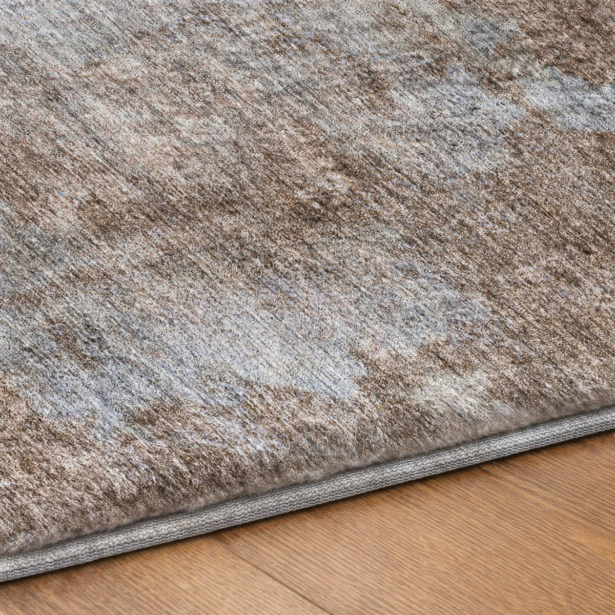 8' X 10' Brown And Taupe Abstract Shag Washable Area Rug With UV Protection - HomeRoots - Flyclothing LLC
