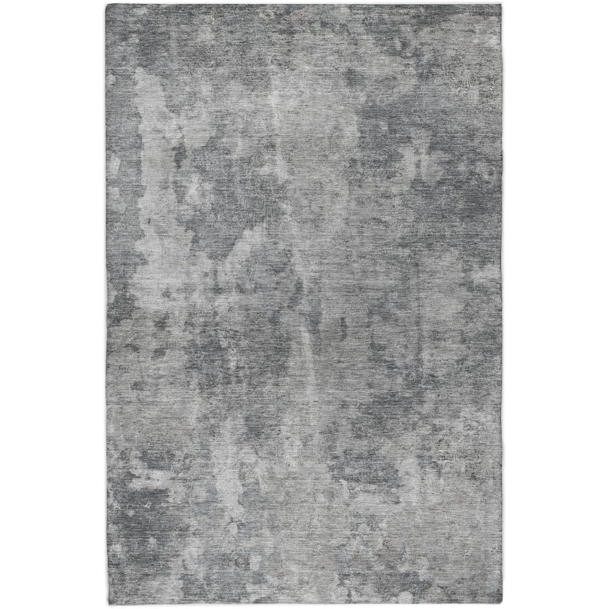3' X 5' Gray And Silver Abstract Shag Washable Area Rug With UV Protection - HomeRoots - Flyclothing LLC