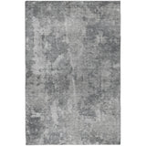 3' X 5' Gray And Silver Abstract Shag Washable Area Rug With UV Protection - HomeRoots - Flyclothing LLC