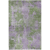 3' X 5' Green And Purple Abstract Shag Washable Area Rug With UV Protection - HomeRoots - Flyclothing LLC