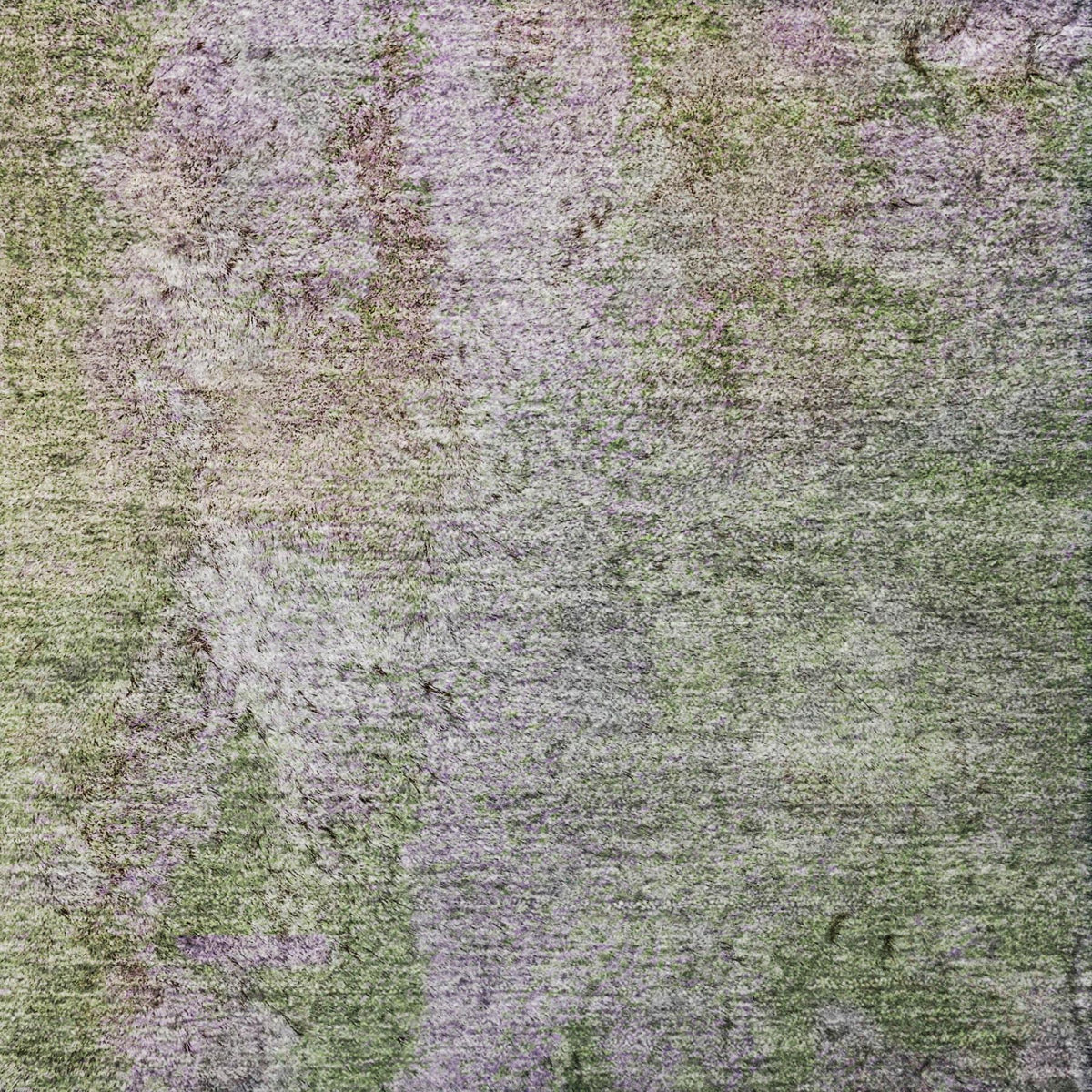 3' X 5' Green And Purple Abstract Shag Washable Area Rug With UV Protection - HomeRoots - Flyclothing LLC