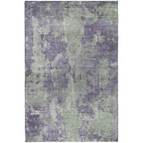 3' X 5' Purple And Green Abstract Shag Washable Area Rug With UV Protection - HomeRoots - Flyclothing LLC