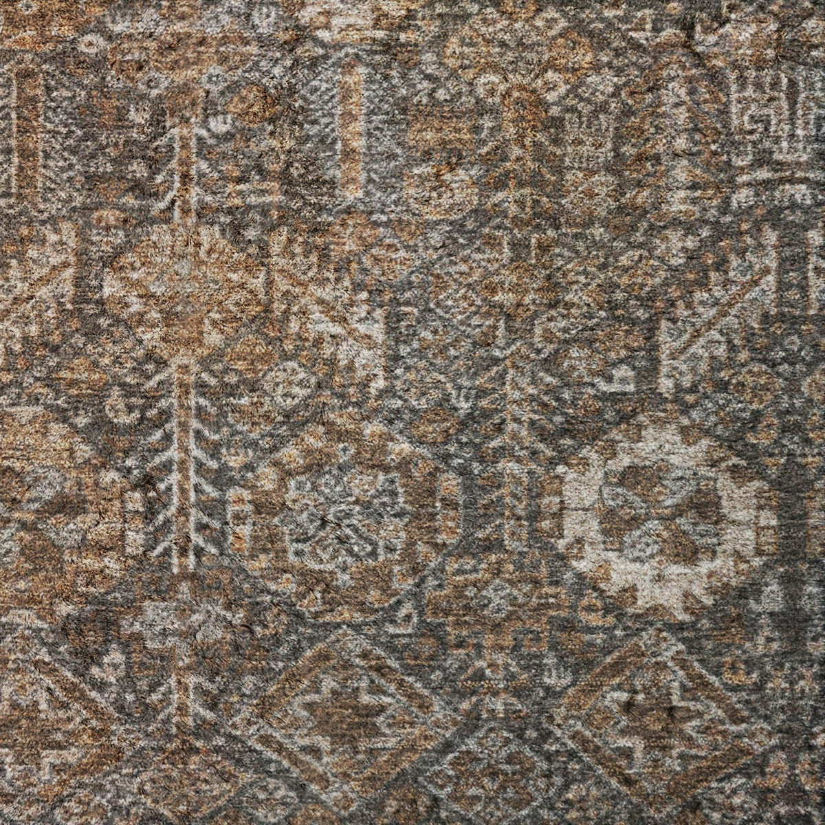 10' X 14' Chocolate And Brown Geometric Shag Washable Area Rug With UV Protection - HomeRoots - Flyclothing LLC