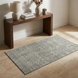 3' X 5' Gray And Taupe Geometric Shag Washable Area Rug With UV Protection - HomeRoots - Flyclothing LLC