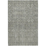 8' X 10' Gray And Taupe Geometric Shag Washable Area Rug With UV Protection