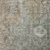 8' X 10' Gray And Taupe Geometric Shag Washable Area Rug With UV Protection