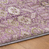 8' X 10' Lavender And Purple Geometric Shag Washable Area Rug With UV Protection - HomeRoots - Flyclothing LLC