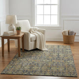 5' X 8' Orange And Copper Geometric Shag Washable Area Rug With UV Protection - HomeRoots - Flyclothing LLC