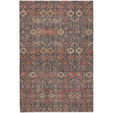 8' X 10' Red And Navy Blue Geometric Shag Washable Area Rug With UV Protection - HomeRoots - Flyclothing LLC
