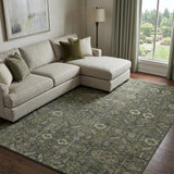 8' X 10' Taupe And Brown Geometric Shag Washable Area Rug With UV Protection - HomeRoots - Flyclothing LLC