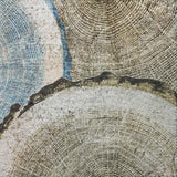 10' X 14' Blue And Navy Blue Faux Bois Shag Washable Area Rug With UV Protection - HomeRoots - Flyclothing LLC