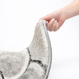 9' X 12' Gray And Silver Faux Bois Shag Washable Area Rug With UV Protection - HomeRoots - Flyclothing LLC