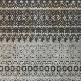 10' X 14' Black And Gray Striped Shag Washable Area Rug With UV Protection - HomeRoots - Flyclothing LLC