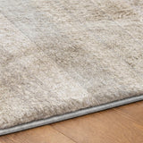 10' X 14' Ivory And Beige Striped Shag Washable Area Rug With UV Protection - HomeRoots - Flyclothing LLC