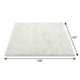 10' X 14' Ivory And Beige Striped Shag Washable Area Rug With UV Protection - HomeRoots - Flyclothing LLC