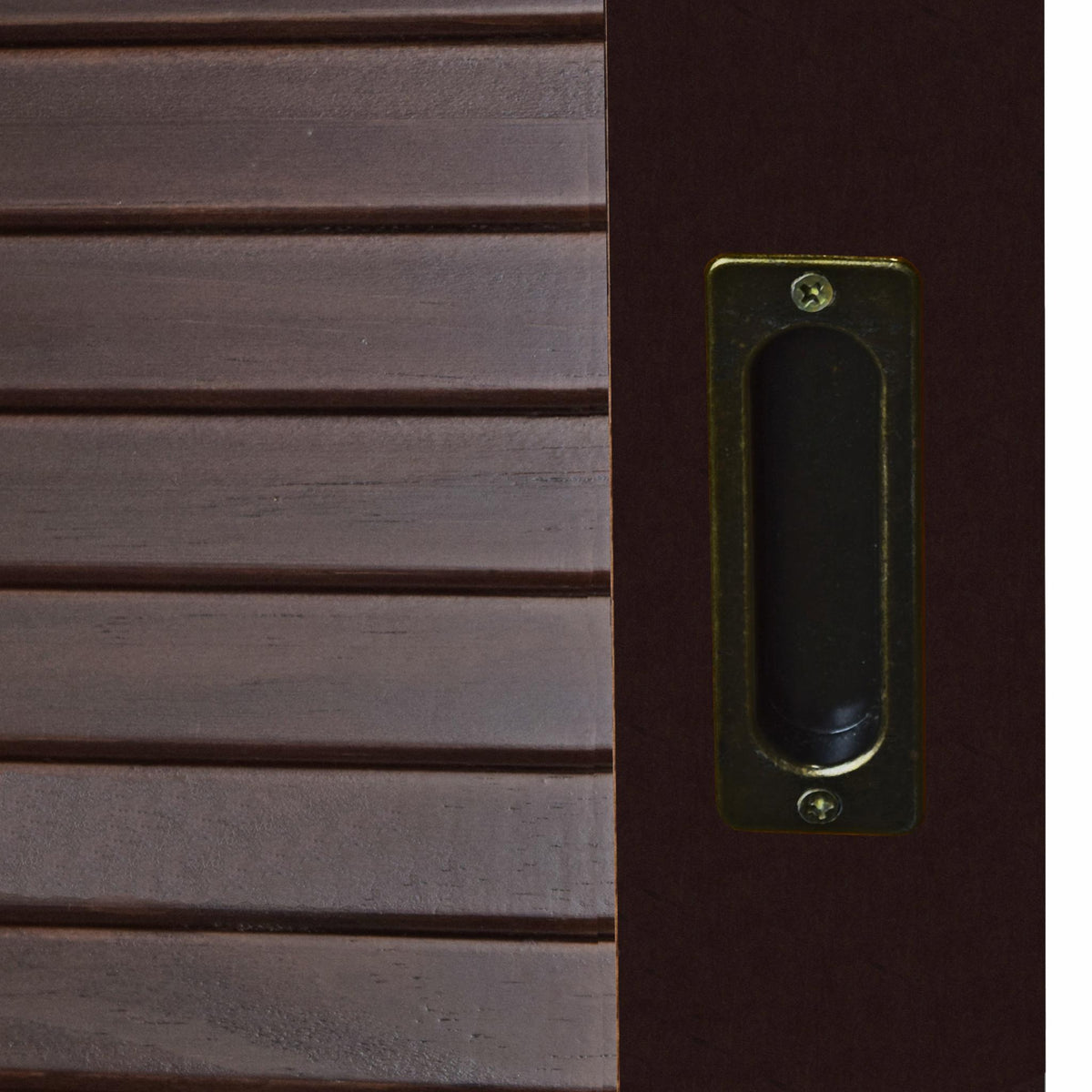 72" Dark Brown Solid Wood Two Door Combo Dresser