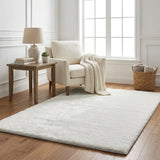 5' X 8' Yellow And Ivory Floral Shag Washable Area Rug With UV Protection - HomeRoots - Flyclothing LLC