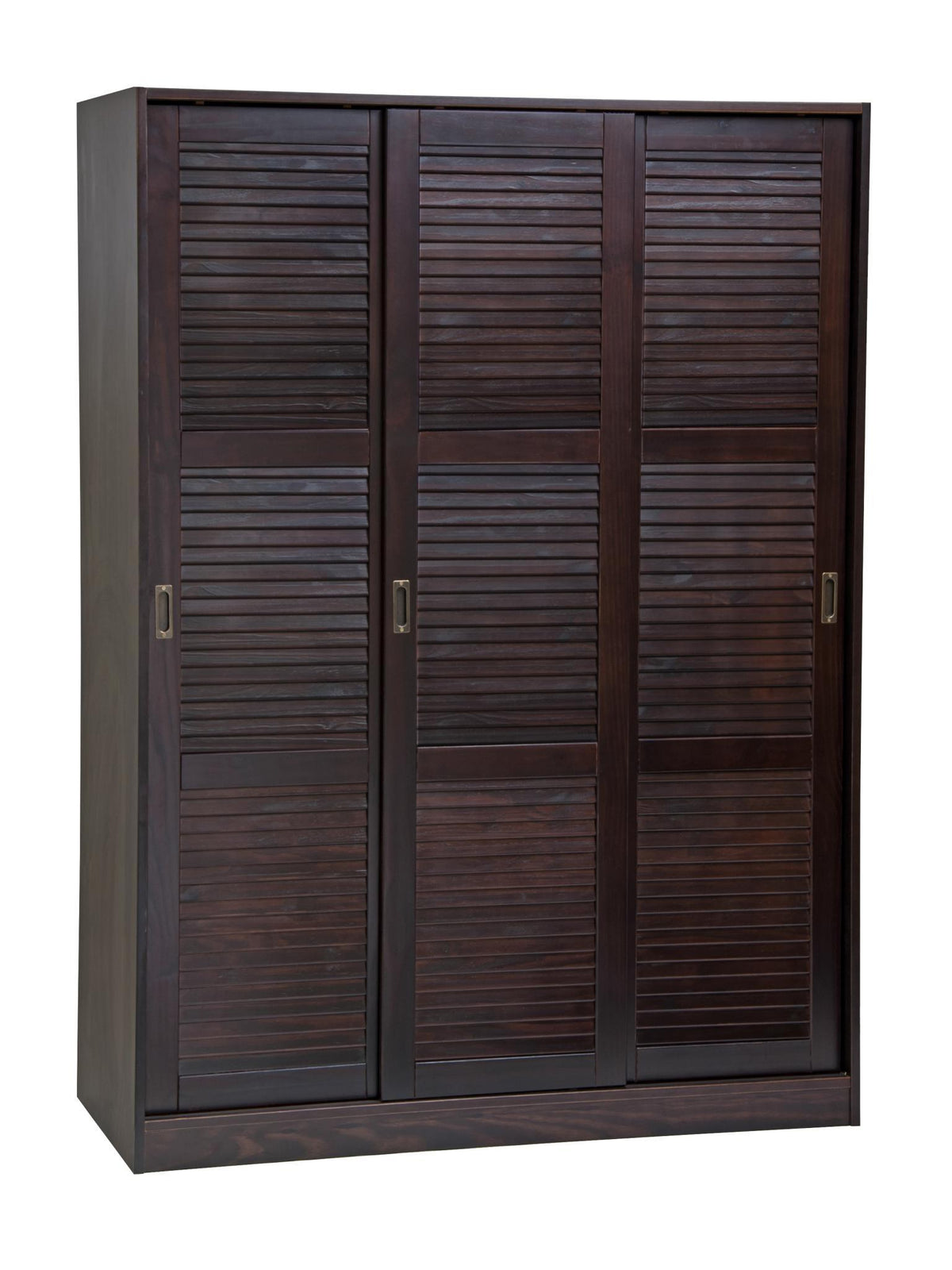 72" Dark Brown Solid Wood Three Door Combo Dresser - HomeRoots - Flyclothing LLC
