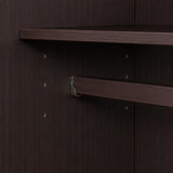 72" Dark Brown Solid Wood Six Door Combo Dresser - HomeRoots - Flyclothing LLC