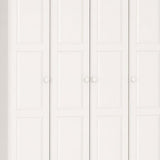 72" White Solid Wood Four Door Combo Dresser - HomeRoots - Flyclothing LLC