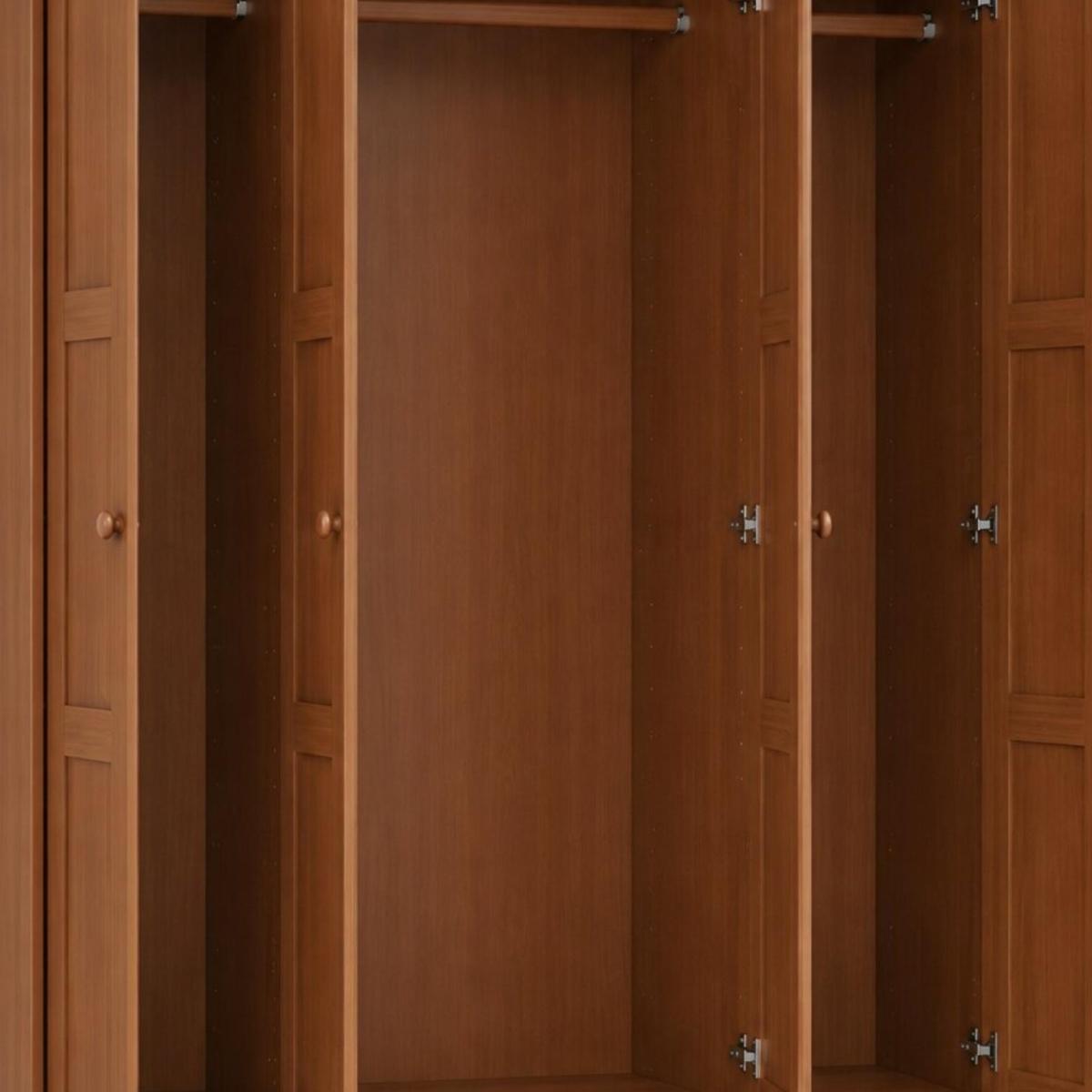 72" Coffee Solid Wood Four Door Combo Dresser - HomeRoots - Flyclothing LLC