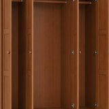 72" Coffee Solid Wood Four Door Combo Dresser - HomeRoots - Flyclothing LLC