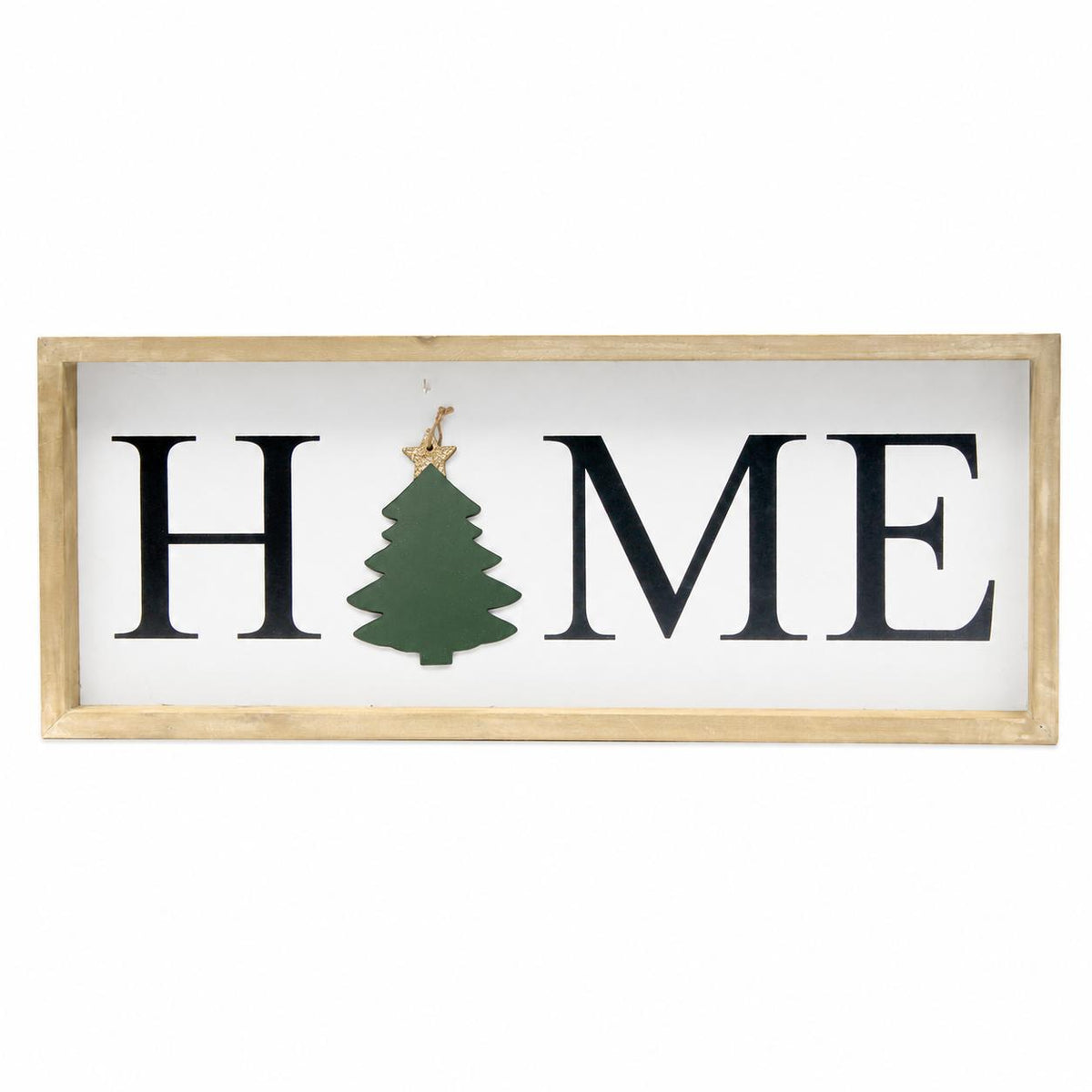 9" X 23" Black Natural And White Celebration Home Wood Wall Decor - HomeRoots - Flyclothing LLC