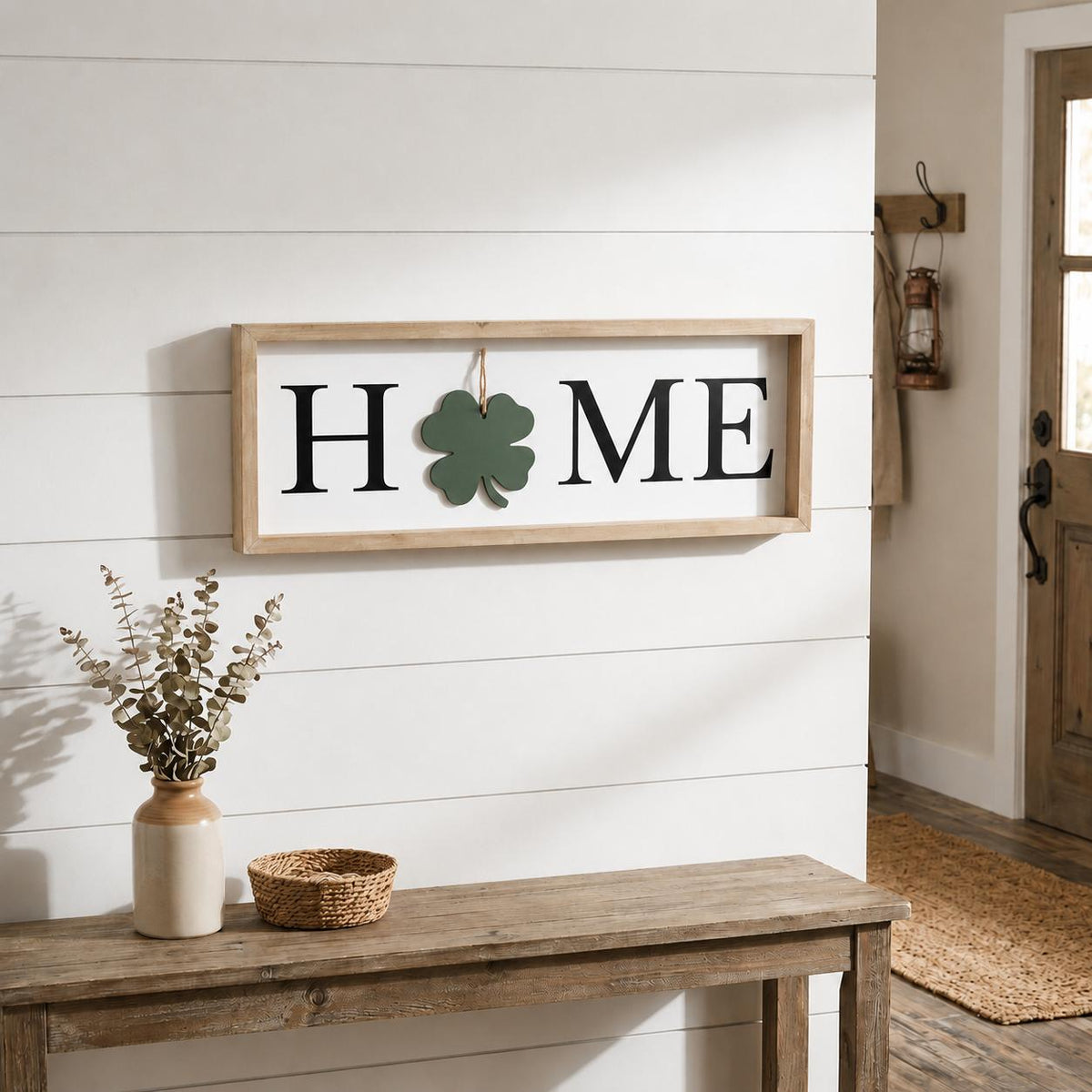 9" X 23" Black Natural And White Celebration Home Wood Wall Decor - HomeRoots - Flyclothing LLC