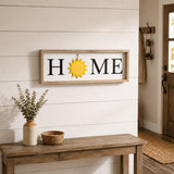 9" X 23" Black Natural And White Celebration Home Wood Wall Decor - HomeRoots - Flyclothing LLC