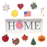 9" X 23" Gray And White Celebration Home Wood Wall Decor - HomeRoots - Flyclothing LLC