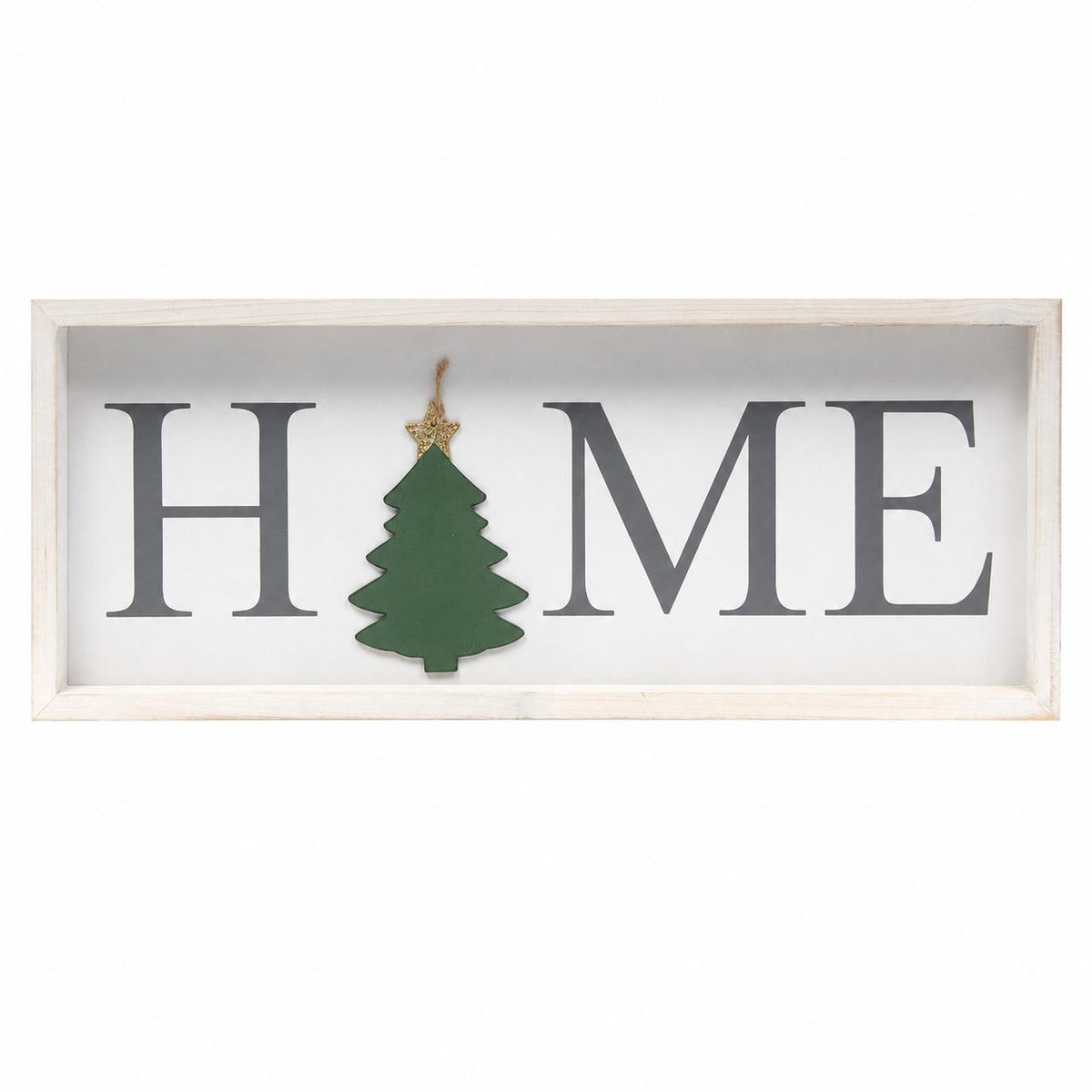 9" X 23" Gray And White Celebration Home Wood Wall Decor - HomeRoots - Flyclothing LLC