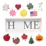 9" X 23" Gray And White Celebration Home Wood Wall Decor - HomeRoots - Flyclothing LLC