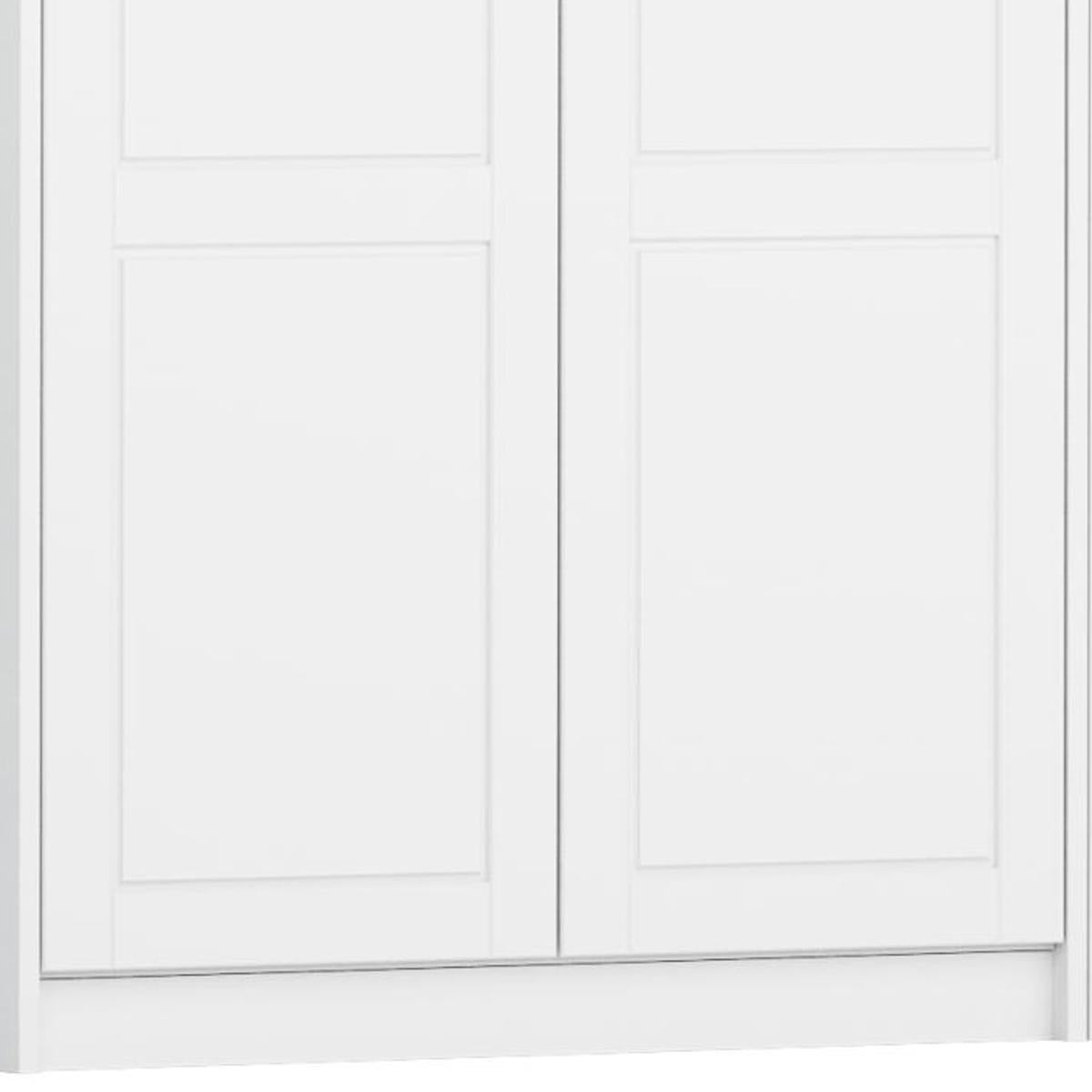 72" White Solid Wood Four Door Combo Dresser - HomeRoots - Flyclothing LLC