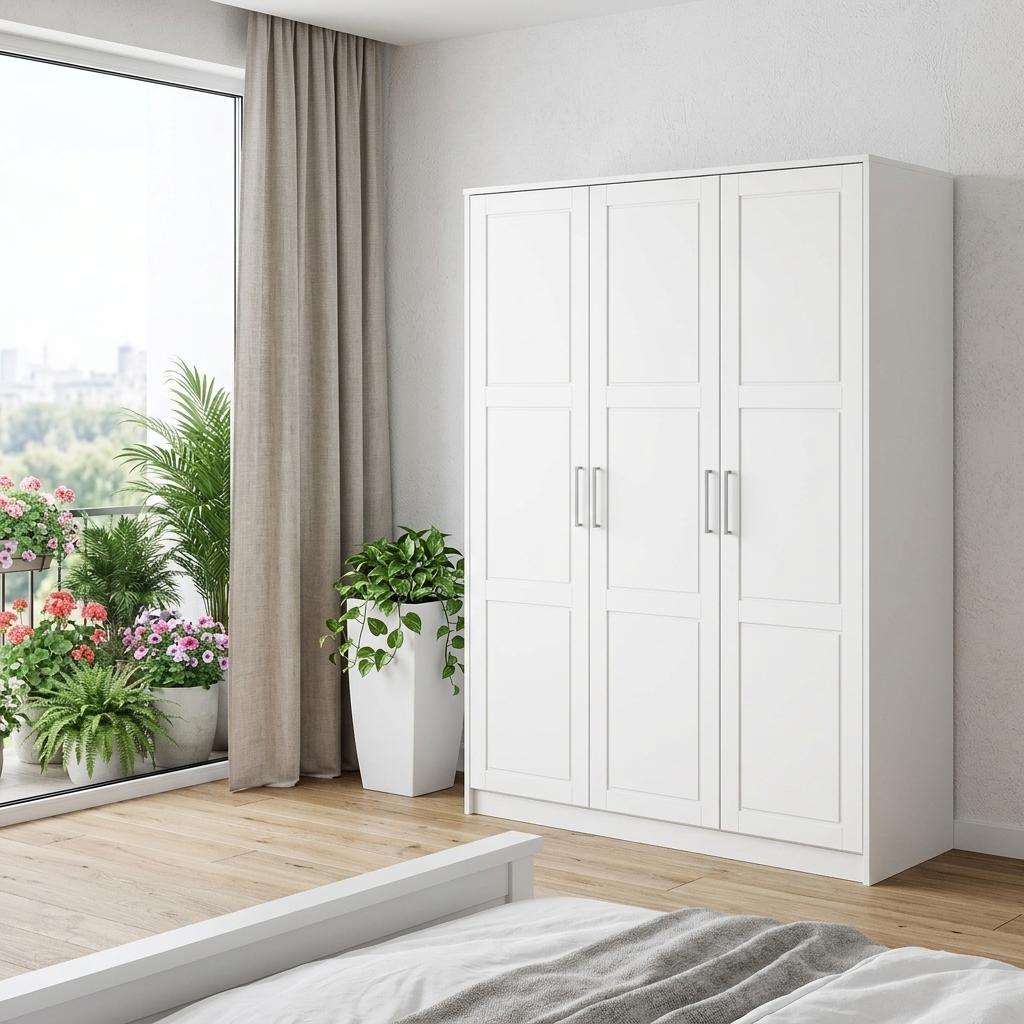 72" White Solid Wood Four Door Combo Dresser - HomeRoots - Flyclothing LLC