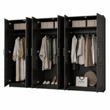 72" Gray Solid Wood Six Door Combo Dresser