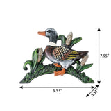 8" Black Green And Brown Iron Duck Garden Hose Hanger - HomeRoots - Flyclothing LLC