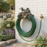8" Black Green And Brown Iron Duck Garden Hose Hanger - HomeRoots - Flyclothing LLC