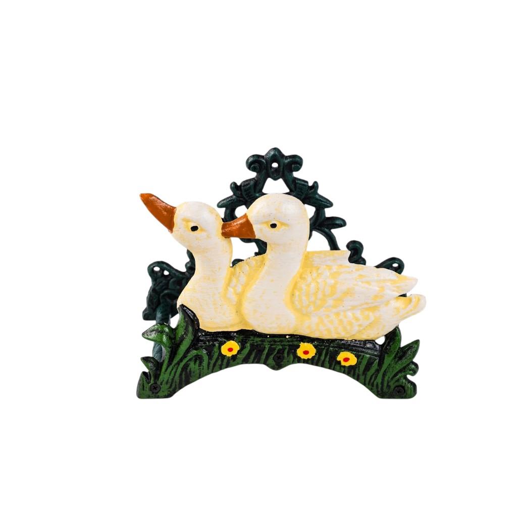 8" Black And Yellow Iron Ducklings Garden Hose Hanger - HomeRoots - Flyclothing LLC