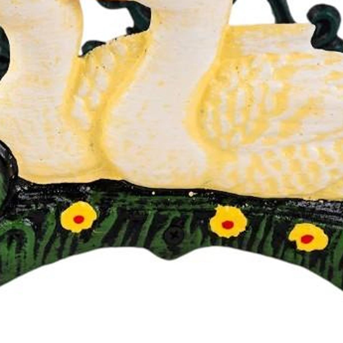 8" Black And Yellow Iron Ducklings Garden Hose Hanger - HomeRoots - Flyclothing LLC