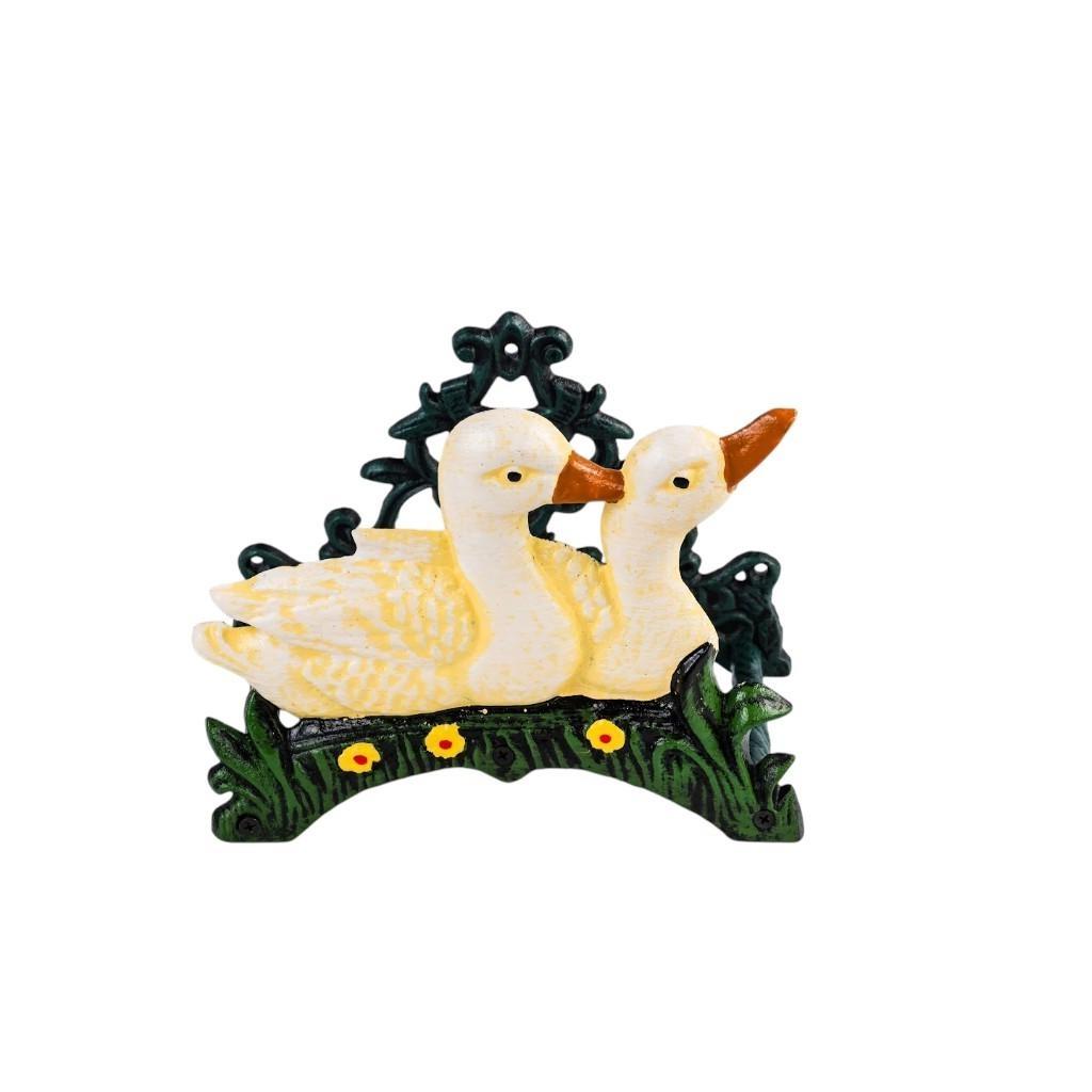 8" Black And Yellow Iron Ducklings Garden Hose Hanger - HomeRoots - Flyclothing LLC