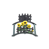 7" Yellow Black And Green Iron Sunflowers Garden Hose Hanger - HomeRoots - Flyclothing LLC