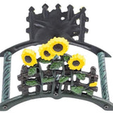 7" Yellow Black And Green Iron Sunflowers Garden Hose Hanger - HomeRoots - Flyclothing LLC