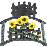 7" Yellow Black And Green Iron Sunflowers Garden Hose Hanger - HomeRoots - Flyclothing LLC