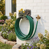 7" Yellow Black And Green Iron Sunflowers Garden Hose Hanger - HomeRoots - Flyclothing LLC