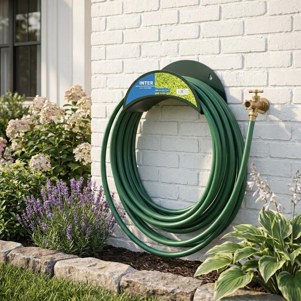 5" Dark Green Metal Garden Hose Hanger - HomeRoots - Flyclothing LLC