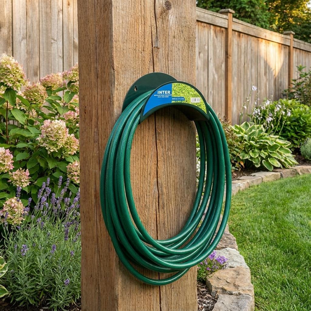 5" Dark Green Metal Garden Hose Hanger - HomeRoots - Flyclothing LLC