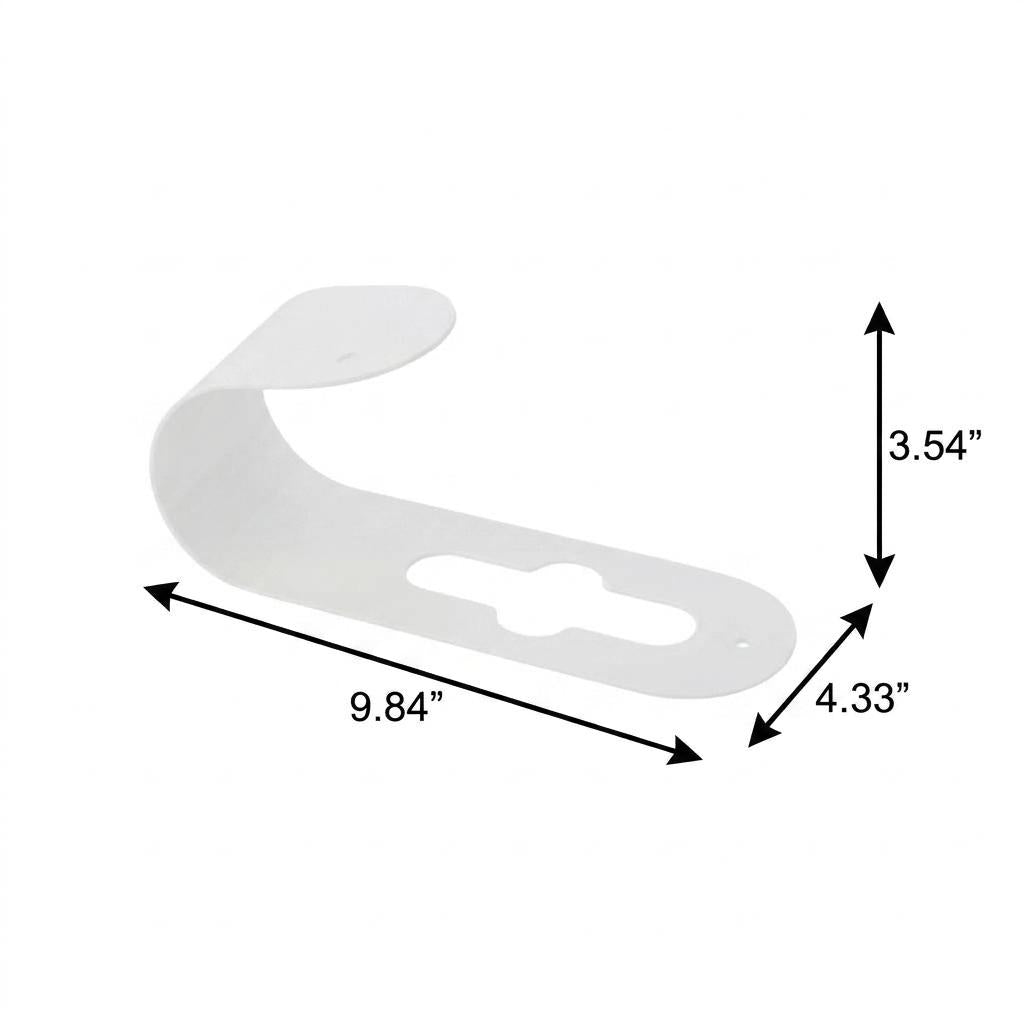 4" White Metal Garden Hose Hanger