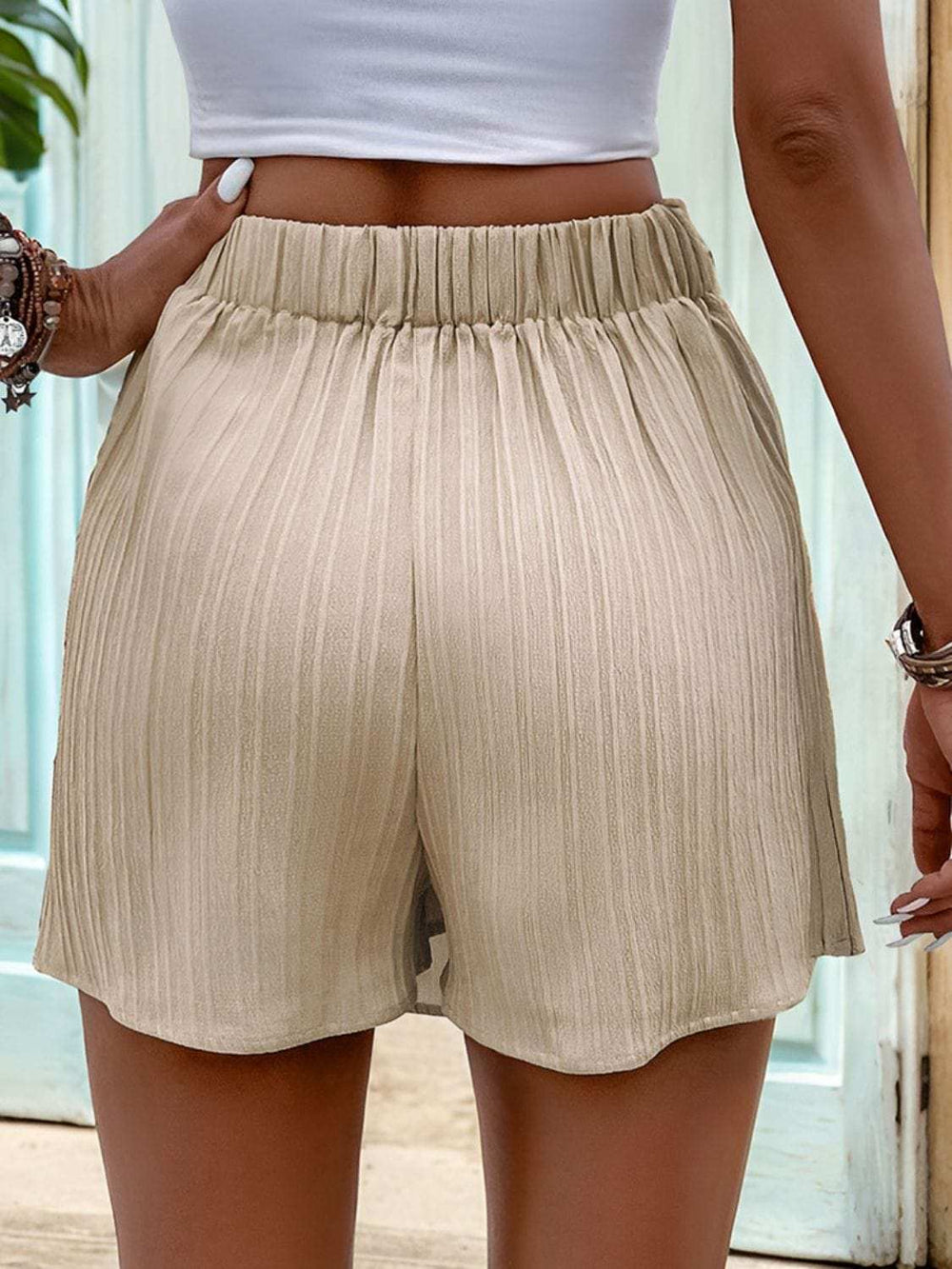 Twisted High Waist Skort - Trendsi - Flyclothing LLC
